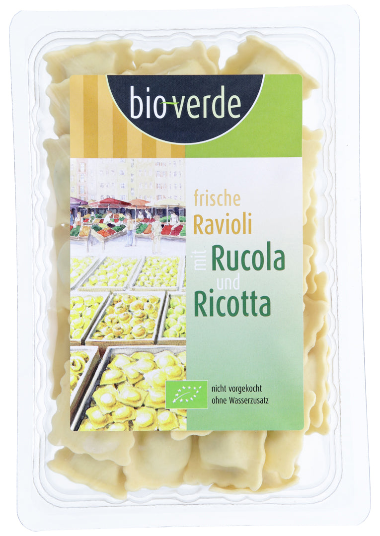 frische ravioli im kühlschrank aufbewahren Frische Ravioli Rucola & Ricotta, bio-verde